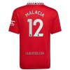 Camisola Manchester United Malacia 12 Homen Equipamento 1ª 22/23