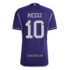 Camisola Messi 10 Argentina Homen Equipamento 2ª Mundial 2022