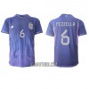 Camisola Argentina German Pezzella 6 Homen Equipamento 2ª Mundial 2022