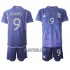 Camisola + Calções Argentina Julian Alvarez 9 Criança Equipamento 2ª Mundial 2022
