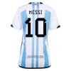Camisola Argentina 3 Star MESSI 10 Mulher Mundial 2022