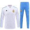 Argentina Kit Criança Sweat de Treino Quarto-Zíper 23/24 Branca