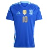 Camisola Argentina Messi 10 Homen Equipamento 2ª 2024