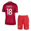 Camisola + Calções Liverpool Gakpo 18 Criança Equipamento 1ª 24/25