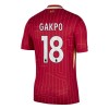 Camisola Liverpool Gakpo 18 Homen Equipamento 1ª 24/25