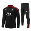 Liverpool Criança Sweat de Treino Quarto-Zíper 24/25 Preta