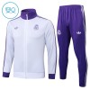 Real Madrid Criança Casaco de Treino Conjunto 24/25 Branca