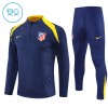 Atlético Madrid Criança Conjunto de Moletom de Treino Quarto-Zíper 2025-26 Navy