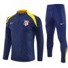 Atlético Madrid Homen Conjunto de Moletom de Treino Quarto-Zíper 2025-26 Navy