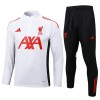Liverpool Homen Conjunto de Moletom de Treino Quarto-Zíper 2025-26 Branca