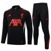 Liverpool Homen Conjunto de Moletom de Treino Quarto-Zíper 24/25 Preta