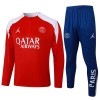 Paris Saint-Germain Homen Conjunto de Moletom de Treino Quarto-Zíper 2025-26 Vermelha