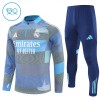 Real Madrid Criança Conjunto de Moletom de Treino Quarto-Zíper 2025-26 Azul