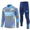 Real Madrid Homen Conjunto de Moletom de Treino Quarto-Zíper 2025-26 Azul