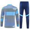 Real Madrid Homen Conjunto de Moletom de Treino Quarto-Zíper 2025-26 Azul