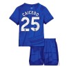 Camisola + Calções Chelsea Caicedo 25 Criança Equipamento 1ª 2025-26