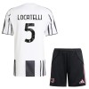 Camisola + Calções Juventus Locatelli 5 Criança Equipamento 1ª 2025-26