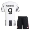 Camisola + Calções Juventus Vlahovic 9 Criança Equipamento 1ª 2025-26