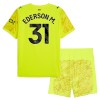Camisola + Calções Guarda-Redes Manchester City Ederson M. 31 Criança 2025-26 Amarela