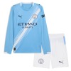 Camisola + Calções Manchester City Criança Manga Comprida Equipamento 1ª 2025-26