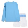 Camisola + Calções Manchester City Criança Manga Comprida Equipamento 1ª 2025-26