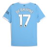 Camisola Manchester City De Bruyne 17 Homen Equipamento 1ª 2025-26