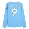 Camisola Manchester City Haaland 9 Manga Comprida Homen Equipamento 1ª 2025-26