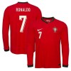 Camisola Portugal Ronaldo 7 Manga Comprida Homen Equipamento 1ª 2025