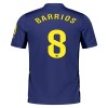 Camisola Atlético Madrid Barrios 8 Homen Equipamento 2ª 2025-26