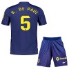 Camisola + Calções Atlético Madrid R. De Paul 5 Criança Equipamento 2ª 2025-26