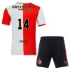 Camisola + Calções Feyenoord Paixao 14 Criança Equipamento 1ª 2025-26