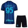 Camisola + Calções Inter Milan Bastoni 95 Criança Equipamento 1ª 2025-26