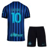 Camisola + Calções Inter Milan Lautaro Martinez 10 Criança Equipamento 1ª 2025-26