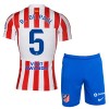 Camisola + Calções Atlético Madrid R. De Paul 5 Criança Equipamento 1ª 2025-26