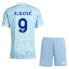 Camisola + Calções Juventus Vlahovic 9 Criança Equipamento 2ª 2025-26