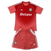 Camisola + Calções Guarda-Redes Aston Villa Criança 2025-26 Vermelha