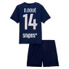 Camisola + Calções Paris Saint-Germain Desire Doue 14 Criança Equipamento 1ª 2025-26