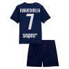 Camisola + Calções Paris Saint-Germain Kvaratskhelia 7 Criança Equipamento 1ª 2025-26