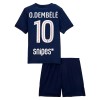 Camisola + Calções Paris Saint-Germain O. Dembele 10 Criança Equipamento 1ª 2025-26