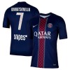 Camisola Paris Saint-Germain Kvaratskhelia 7 Homen Equipamento 1ª 2025-26