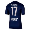 Camisola Paris Saint-Germain Vitinha 17 Homen Equipamento 1ª 2025-26