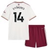 Camisola + Calções Arsenal Gyokeres 14 Criança Equipamento 3ª 2025-26