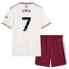 Camisola + Calções Arsenal Saka 7 Criança Equipamento 3ª 2025-26
