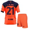 Camisola + Calções FC Barcelona Frenkie de Jong 21 Criança Equipamento 3ª 2025-26