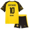 Camisola + Calções Borussia Dortmund Brandt 10 Criança Equipamento 1ª 2025-26