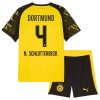 Camisola + Calções Borussia Dortmund N. Schlotterbeck 4 Criança Equipamento 1ª 2025-26