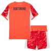 Camisola + Calções Guarda-Redes Borussia Dortmund Criança 2025-26 Vermelha