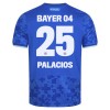 Camisola Bayer 04 Leverkusen Exequiel Palacios 25 Homen Equipamento 3ª 2025-26