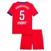 Camisola + Calções Paris Saint-Germain Marquinhos 5 Criança Equipamento 3ª 2025-26