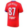 Camisola Paris Saint-Germain Joao Neves 87 Homen Equipamento 3ª 2025-26